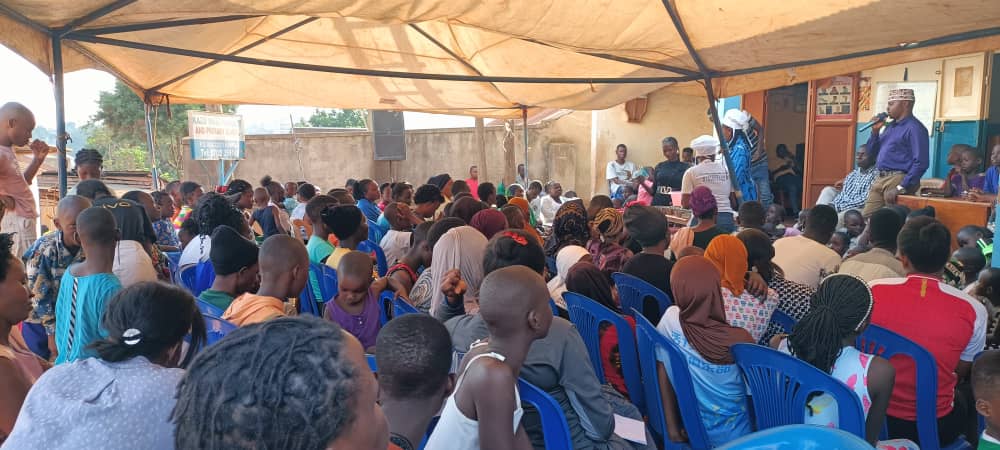 Community sensitization gathering with Habibi Foundation Uganda