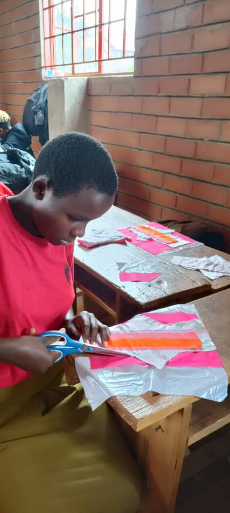 Skills workshop: cutting practice | Habibi Foundation Uganda
